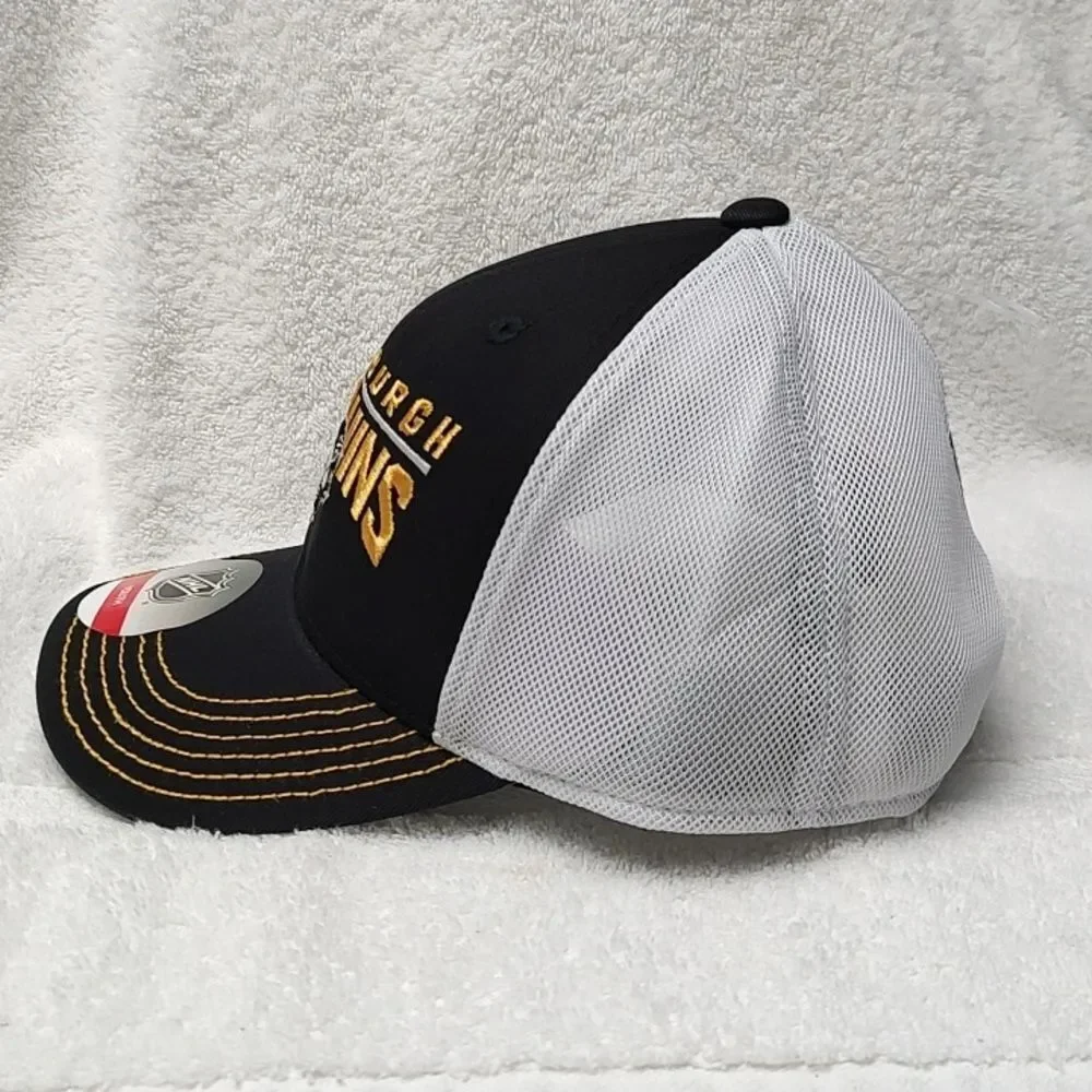 NHL Pittsburgh Penguins YOUTH Trucker Mesh Snapback Hat - New